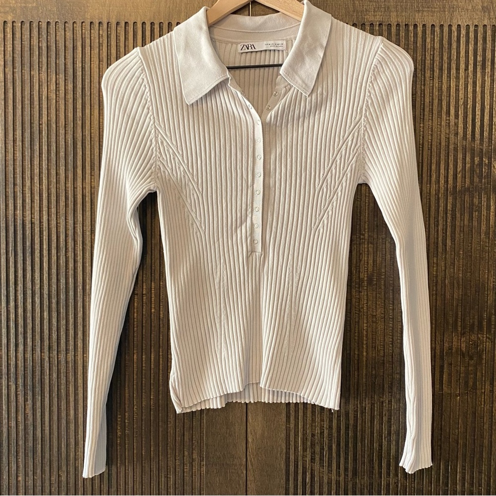 Zara ribbed top- size medium